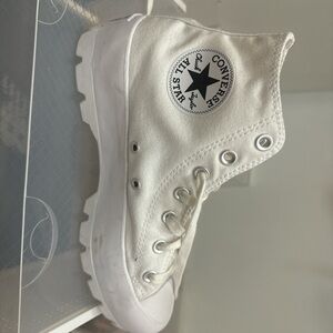 Platform white converse